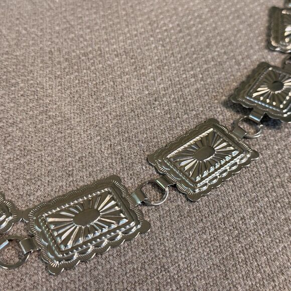 Unbranded Accessories - Vintage S Silver Medallion CONCHO Belt Cowgirl Western Southwest Mexico 530